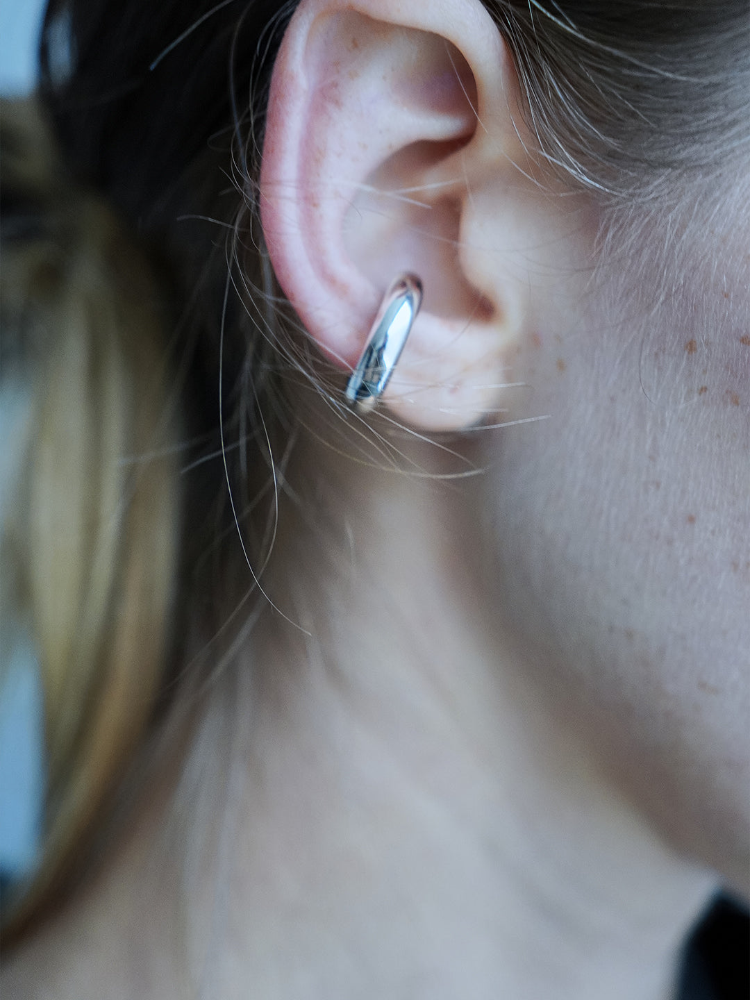 Silver Solid Ear Cuff