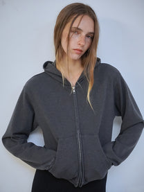 90s Cotton Hoodie Zip-Up