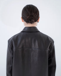 Leather Car Coat