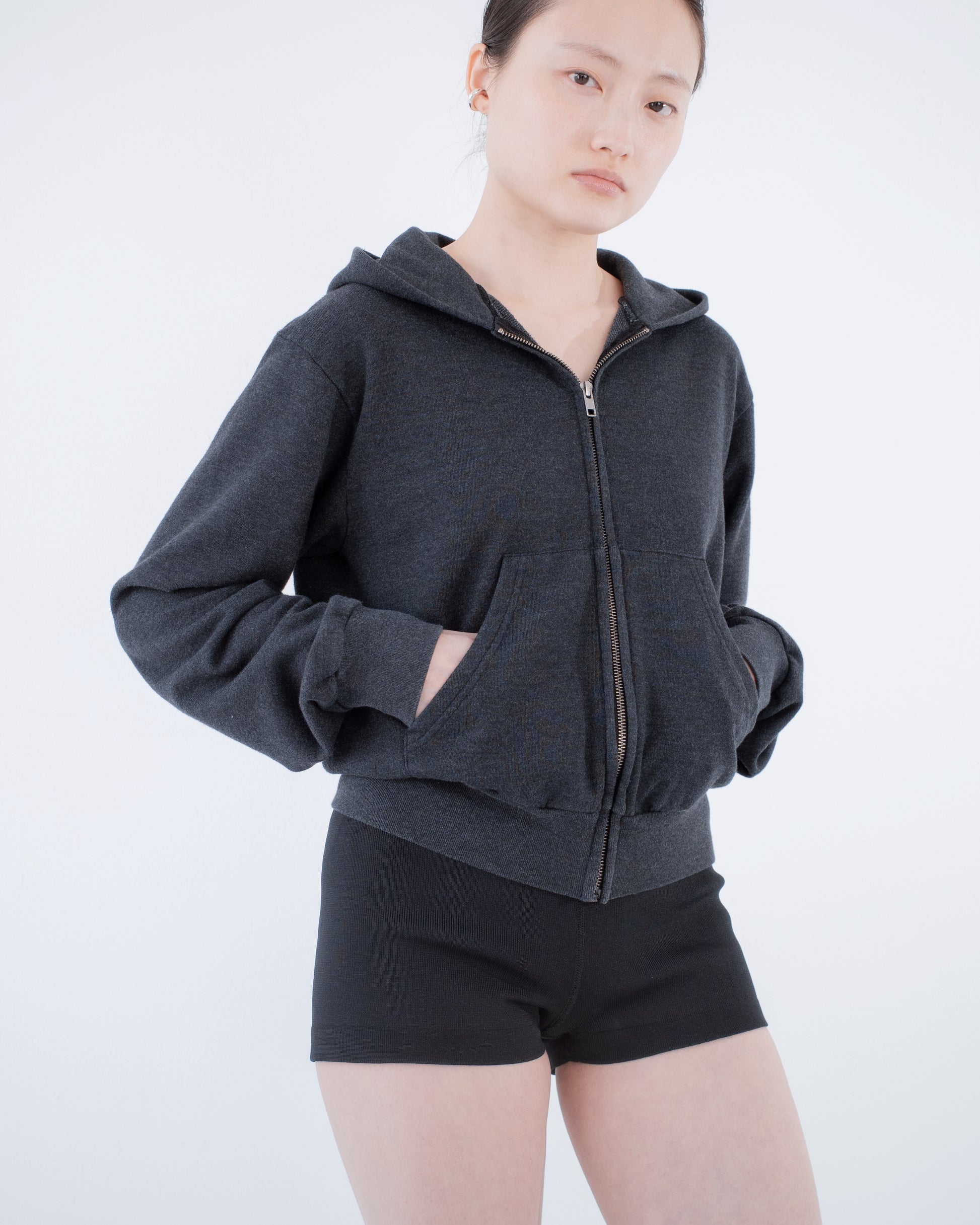 90s Cotton Hoodie Zip-Up