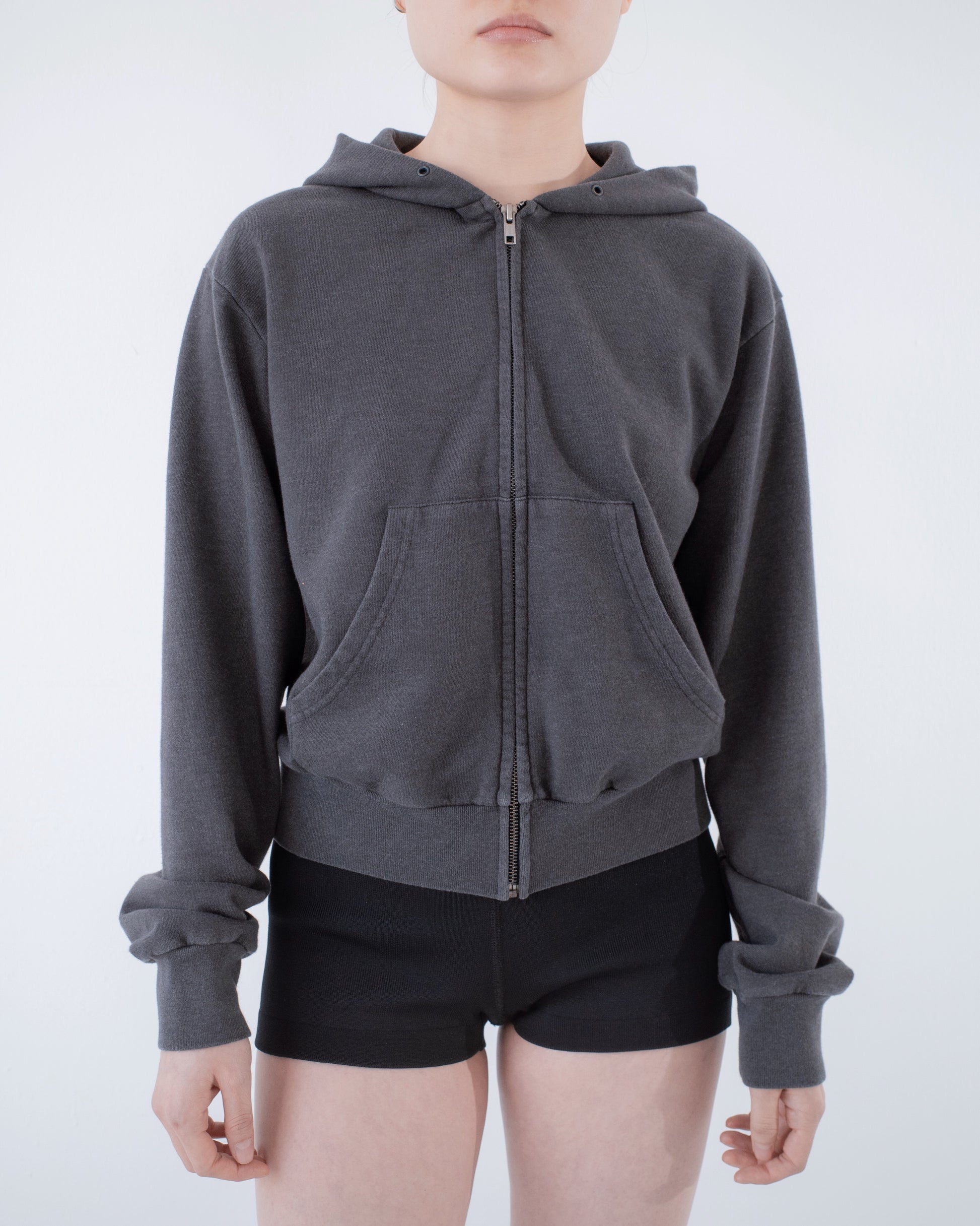 90s Cotton Hoodie Zip-Up