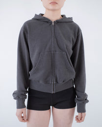 90s Cotton Hoodie Zip-Up