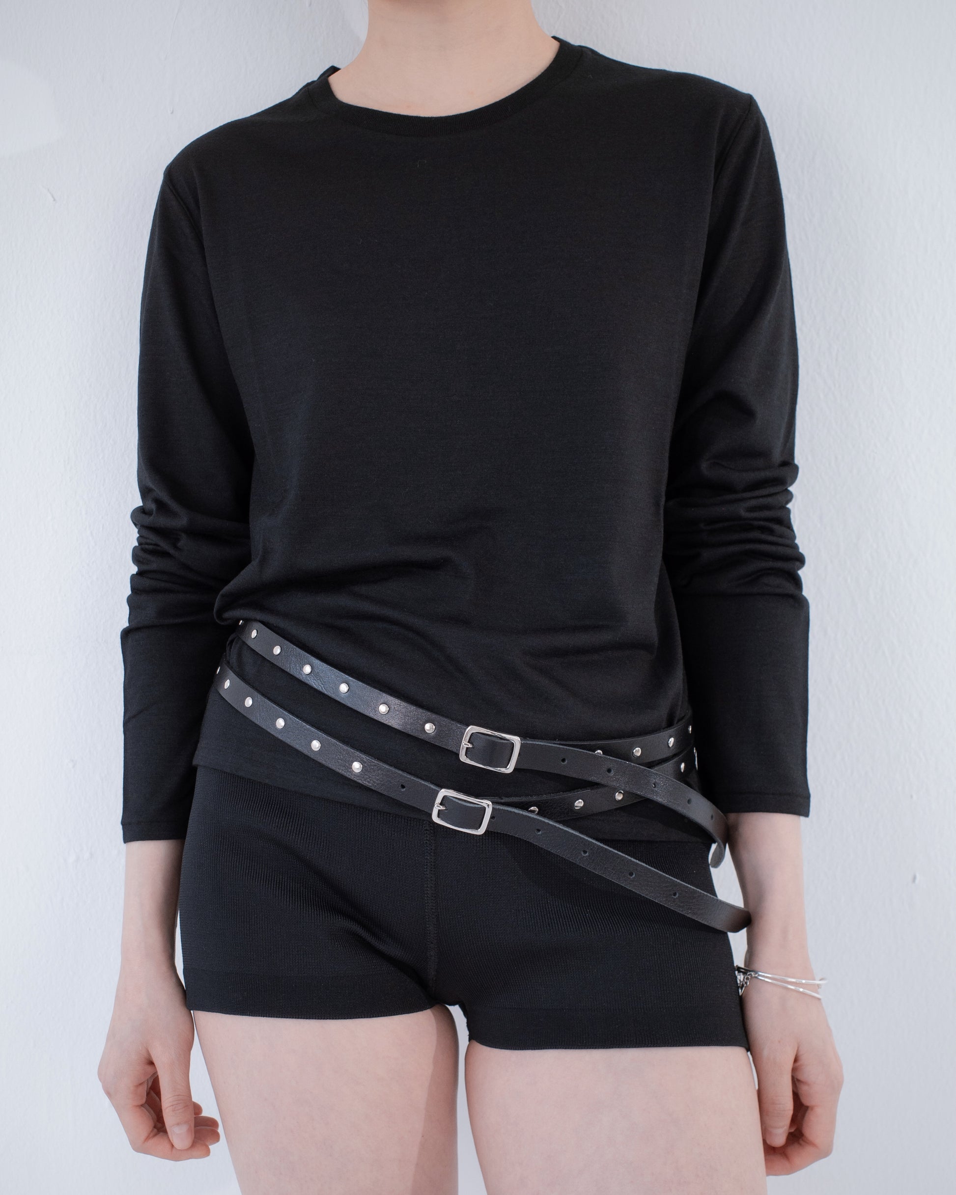 Merino Wool Long-Sleeve Knit Tee