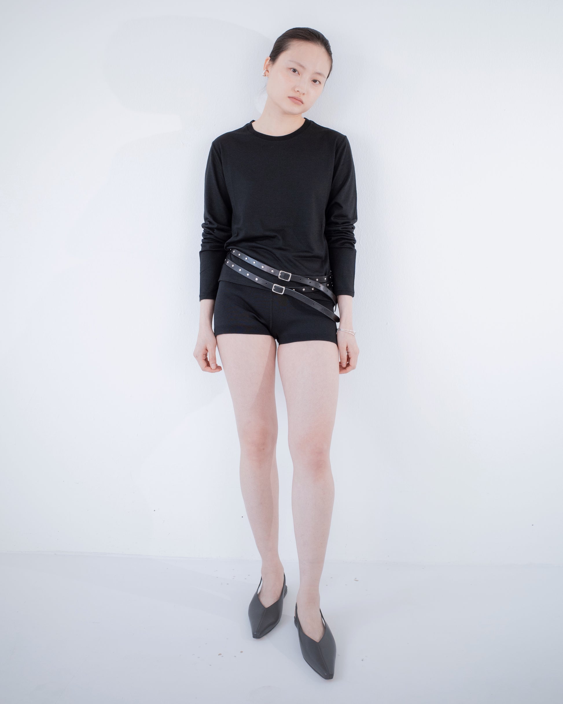 Merino Wool Long-Sleeve Knit Tee