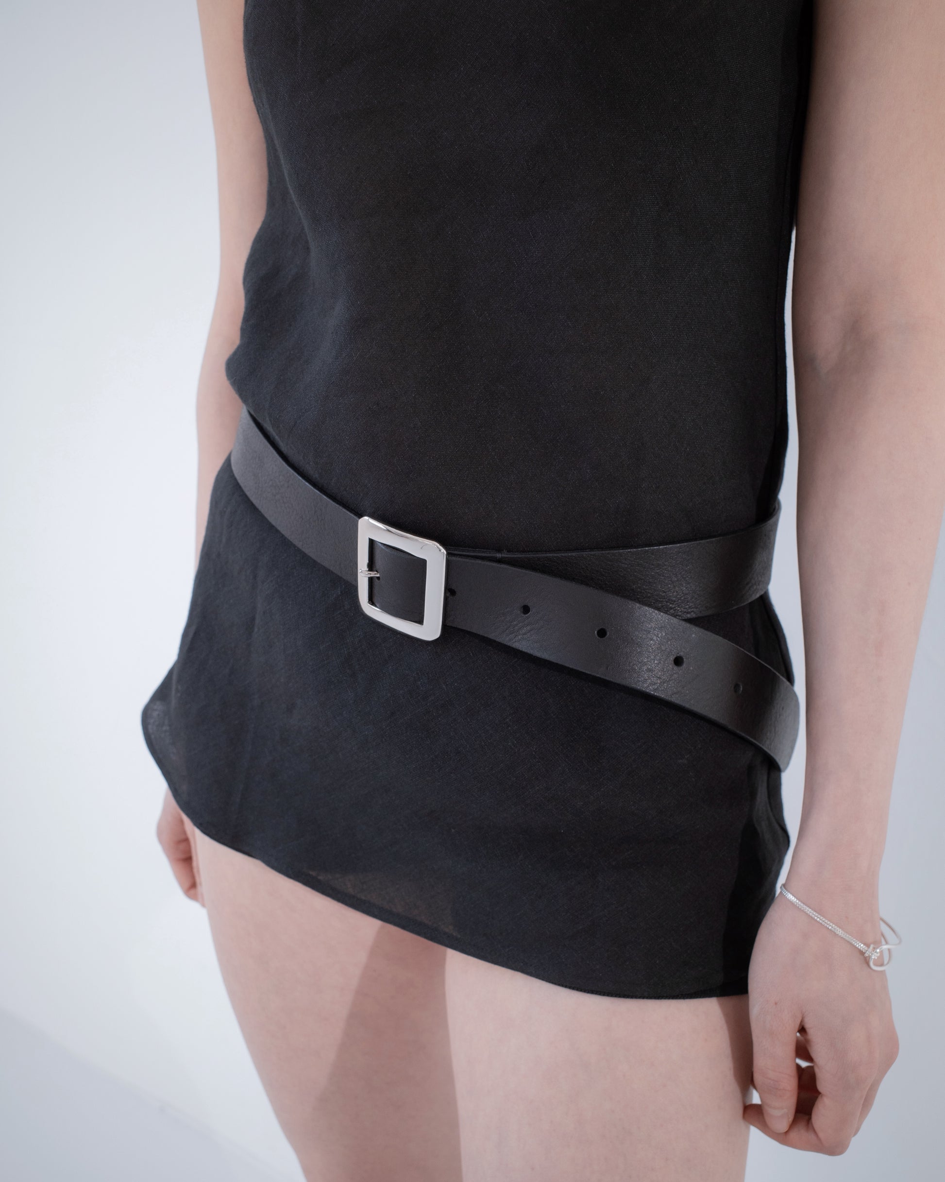Square Leather Belt