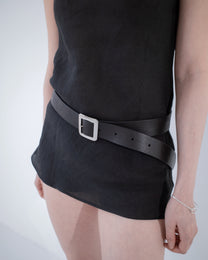 Square Leather Belt