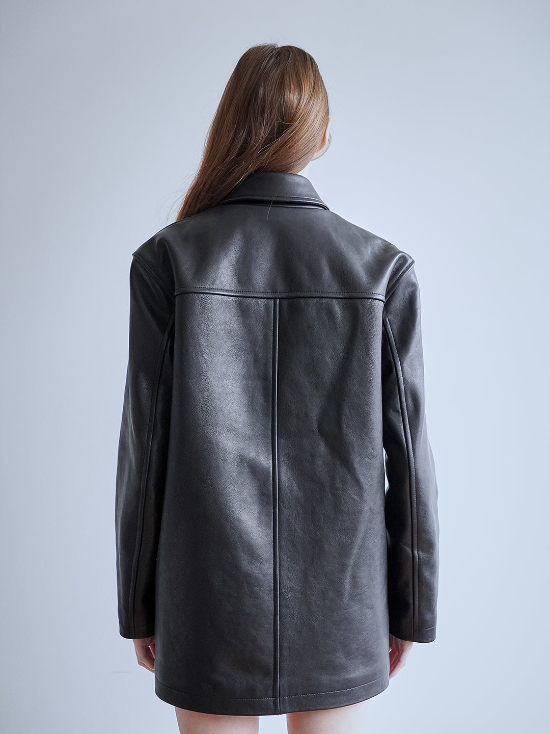 Leather Car Coat