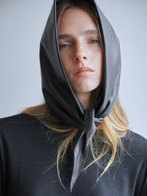Triangle Leather Scarf
