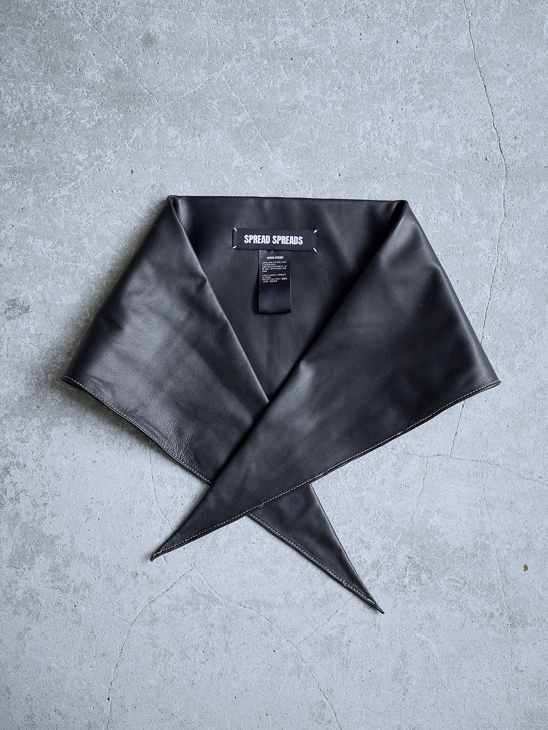 Triangle Leather Scarf