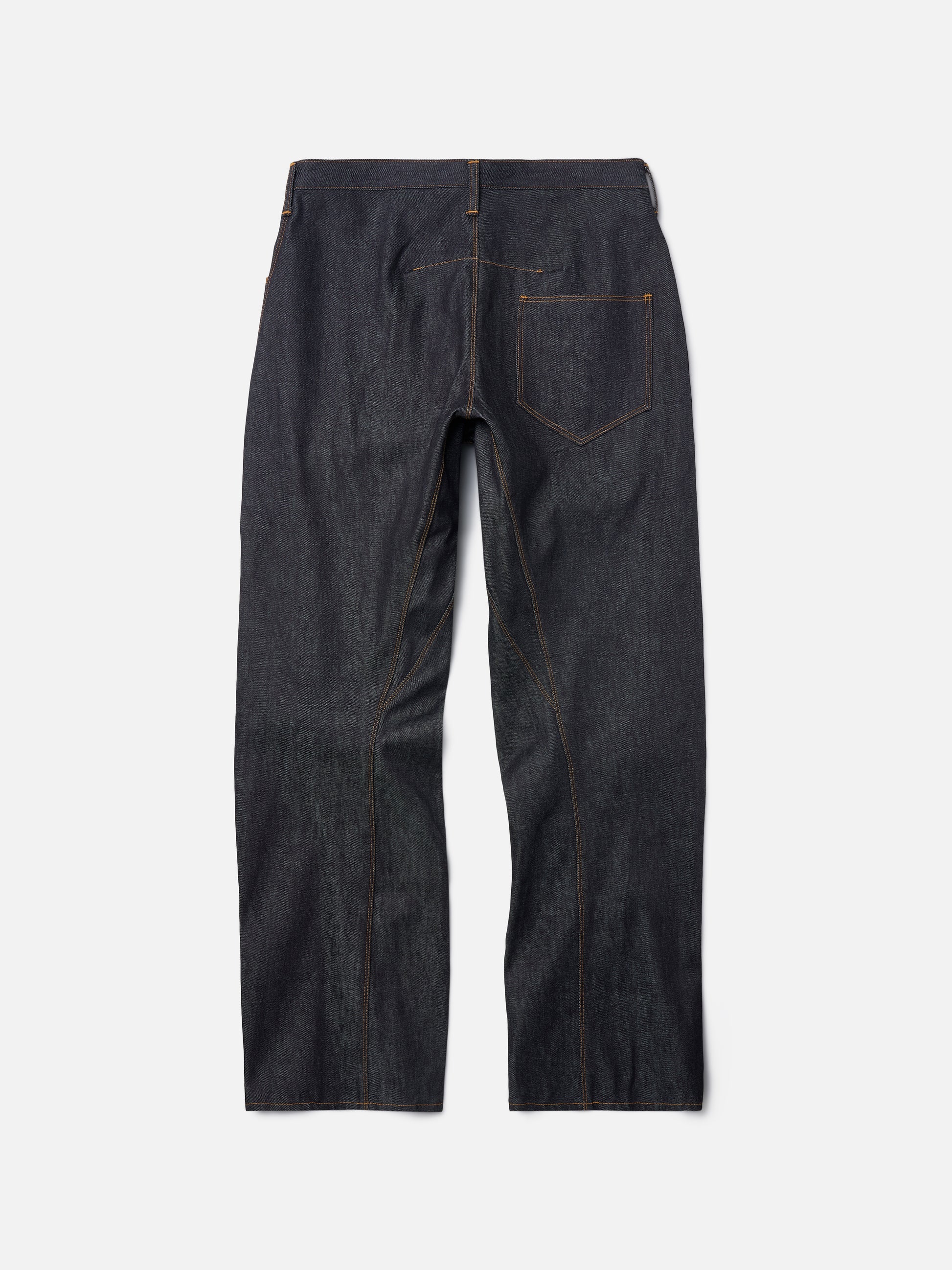 Twisted Seam Raw Jeans